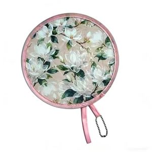 NEXTYOO Nhẹ Quạt gấp tròn kèm túi đựng đồ 8 Kiểu Dáng Quạt tay MỚI Quạt tay gấp dành cho đám cưới lễ hội