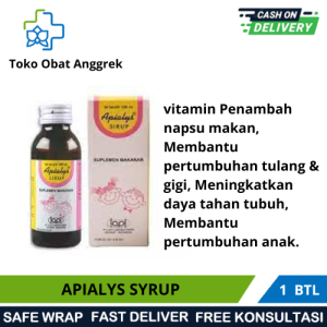 APIALYS SYRUP 100 ML/SUPLEMEN UNTUK ANAK/MASA PENYEMBUHAN/MASA PERTUMBUHAN/DAYA TAHAN TUBUH