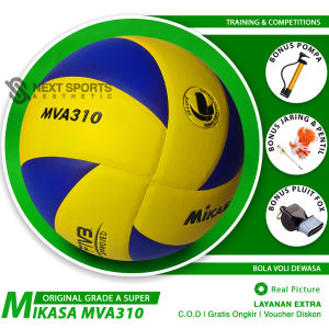 Bola Voli Mikasa MVA310 Proliga Empuk Poli Volley Ball Free Pompa Pluit