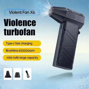 6 in 1 Electric Air Duster-260000RPM X6 Super Power Cordless Air Duster with Rechargeable