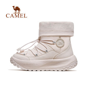 Camel womens winter snow boots water-repellent warm cotton hiking shoes