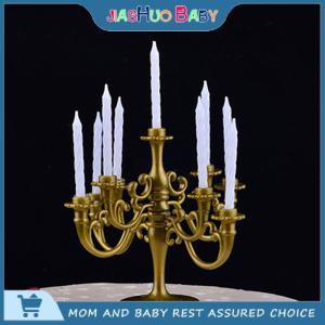 JiaShuo Baby Toy 1ชุดเทียนและเทียนวันเกิดปาร์ตี้เค้กเชิงเทียน toppers Decor