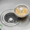 Dụng Cụ Lọc Rác Bồn Rửa Chén Bằng Thép Không Gỉ Có Núm Cầm Tiện Lợi - Lưới Lọc Rác - Nắp Lọc Rác Bồn Rửa Chén Bằng inox Tiện Dụng Cho Nhà Bếp/ Phòng Tắm. 