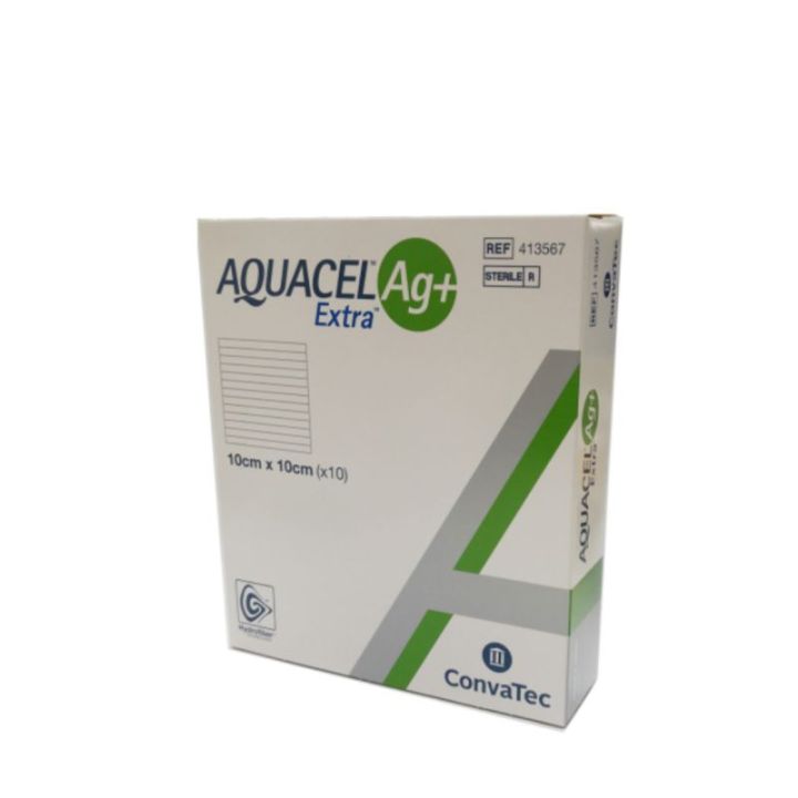 CONVATEC AQUACEL AG+ EXTRA 10X10CM (1'S) (1 keping) | Lazada