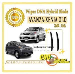 Toyota avanza xenia lama Wiper set Hybrid blade series DNA Ukuran 20 16 Harga sepasang