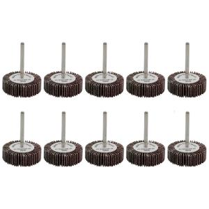 5Pieces Industrial Grade 80 Grit Sanding Flap Wheel Grinding Discs 32mm Shank Power Tool Surfaces Finishing Polishing