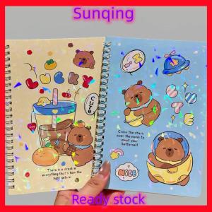 SQ Stationery [Flash Sale] Laser Capybara A5 Notebook Cute Cartoon Exercise Book Cute Notepad Diary School Stationery Supplies