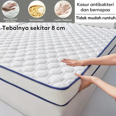 CUTEHOME Kasur Latex Kasur Spring Bed Kasur Lipat Kasur Lantai Kasur Lantai Tebal Empuk Uk 120/160/180*200