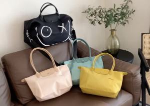 2026 Original authentic original bag longchampLe Pliage Green environmental protection handbag 2605 simple long holder 1899 large long holder Womens Bag Tote Bag long champion bag