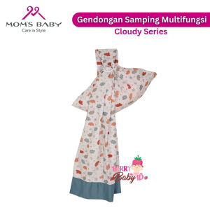 Moms Baby Gendongan Samping Bayi Multifungsi 5in1 Baby Sling M-Shape Berry Baby