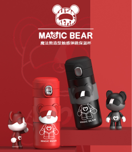 350ml Ins Cute Magic Bear Thermos Bottle/304 Stainless Steel Thermos/Thermal Flask/Vacuum Flask/Termos/304