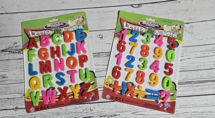 ชุด ตัวเลข และ อักษร แม่เหล็กตรา First Classroom (Magnetic Letters ...