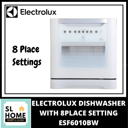 ELECTROLUX ESF6010BW 55CM COMPACT DISHWASHER WITH PLACES SETTING
