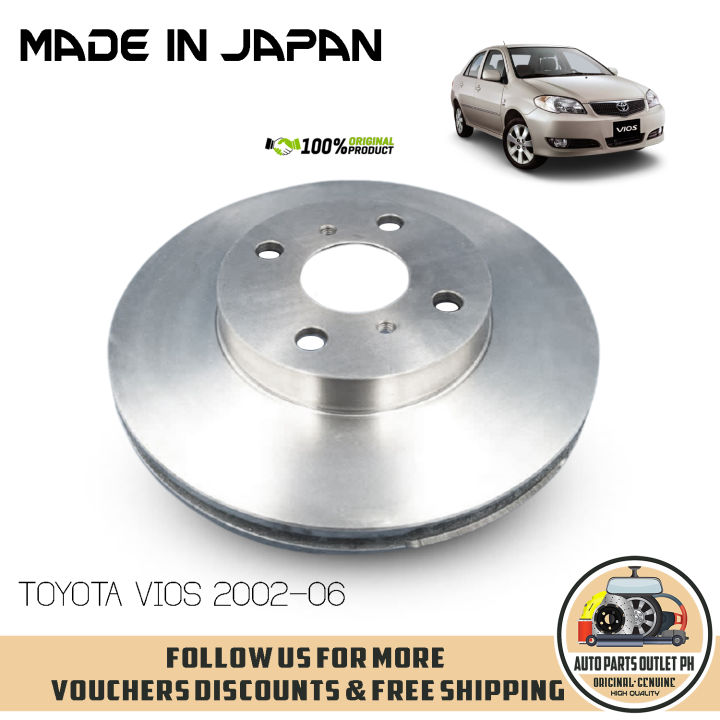 Rotor Disc Brake Disc Front for Toyota Vios 20022006 Lazada PH