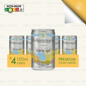 Folkingtons Premium Mixers Tonic Water Collection - Assorted Flavors 150ml Cans