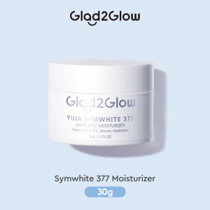 Glad2Glow Yuja Symwhite 377 Dark Spot Moisturizer 30g Glad2Glow Moisturizer g2g Pelembab Wajah Cream Flek Hitam Acne Spot Krim Wajah Pemutih Pencerah Wajah Cream Pemutih Cream Flek Hitam Membandel Krim Penghilang Flek Hitam BPOM