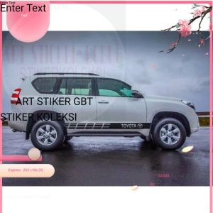 Cutting sticker stripping mobil pajero fortuner mux big suv