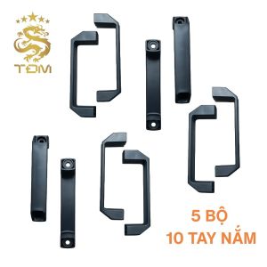 1 Bộ 2 Tay Cầm Đen Nhựa Dành Cho FFU (Fan Filter Unit) Để Kiểm Soát Chất Lượng Không Khí