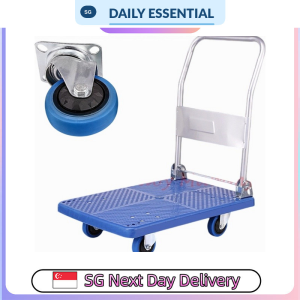 【DAILY ESSENTIAL】 Folding Platform Trolley | Blue 150kg or 300kg