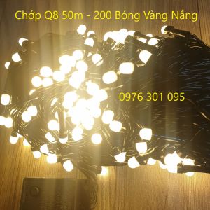 DÂY ĐÈN LED CHỚP TRANG TRÍ NOEL TẾT ( 40M - 180 Bóng ) Lục Giác Q8 Chống Nước