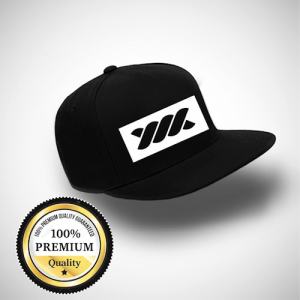 Topi Pria | Snapback Hat Dewasa Motif Sablon | Hip Hop | WDZ 5 Varian Warna Logo | Cap Black Yellow | New Style | Aksesoris Fashion Cowok Cewek | Topi