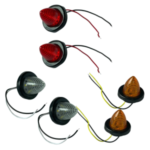 Dustproof Flexible 6 LED Red Tail Light Weatherproof Construction Low Energy Consumption For Cars Trucks RVs Buses 2pcs