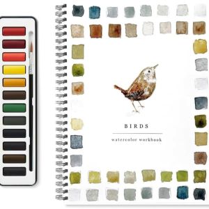 Watercolor Painting Handbook For Beginners Watercolor Workbook Bird Painting Techniques