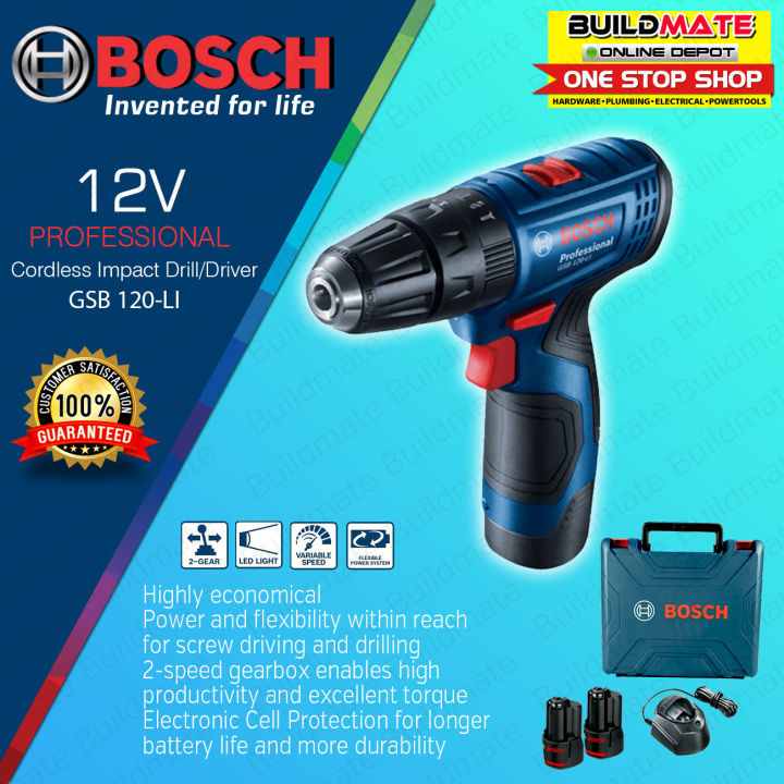 BOSCH Professional 12V Cordless Impact Drill Driver GSB 120-LI