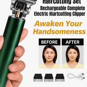 Professional Electric Barber Set Rechargeable Hair Clippers Waterproof And Easy To Clean Barber Tools电动充电理发套装