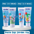 JORDAN TOOTHPASTE PASTA GIGI ODOL ANAK STEP 1 STEP 2 75GR. 