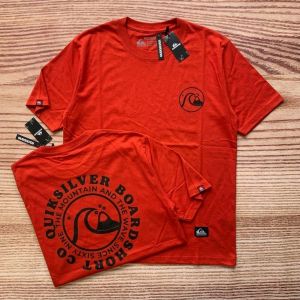 KATUN Quiksilver Turmeric Surfing T-Shirt P294 Mens Distro T-Shirt Short Sleeve Premium Cotton Cool Screen Printing .C