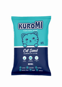 12 Liter-Pasir Kucing Gumpal Wangi KUROMI Cat Sand-Anti Bakteri