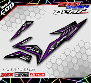 STRIPING VARIASI LIST MOTOR HONDA BEAT ESP 110 / STIKER VARIASI MOTOR BEAT ESP 110