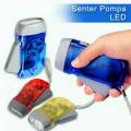 Senter Pompa Tanpa Baterai LED Light Hand Pressing Flashlight. 