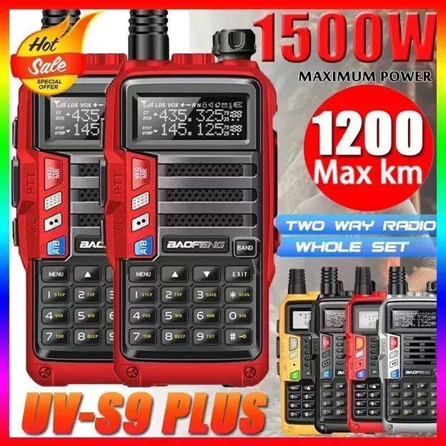 UV-S9 Plus Upgraded Powerful Transceiver Long Range