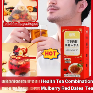 🔥Hot Slae🔥Red Date Goji Berry Mulberry Ginseng Tea Sugar Free Ingredients Herbal Tea Bags For Wellness Individual Packets With Natural Ingredients For Daily Health Support Herbal Tea Bags Chinese Herb Blend Hot & Cold Brew