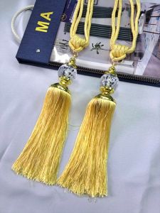 สายรวบม่านตุ้มเพชร สีสวย ไฮโซ