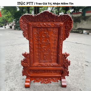 Bài Vị Cửu Huyền Thất Tổ gỗ Hương Đá kích thước Ngang 40 Cao 60 Cm