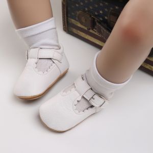 Baby Girls Rubber Flats Anti-Slip Princess Shoes Toddler Soft Soled Walking Fashion Baby Sneakers