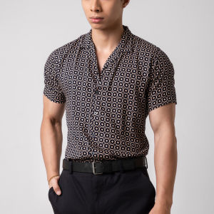 VENGOZ Kemeja Pria Hawai Printing - Eternity Casual Shirt SS