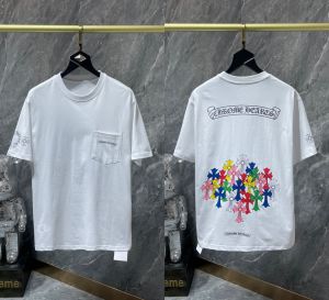 Chrome Hearts Mattyboy ลายการ์ตูนแขนสั้นพิมพ์ลายปากสีแดงกราฟฟิตีสำหรับผู้ชายและผู้หญิง T เสื้อ