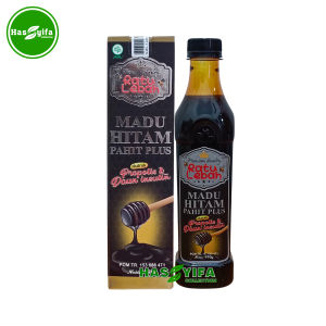 Madu Hitam Pahit Ratu Lebah Plus Ekstrak Propolis Daun Insulin 470gram
