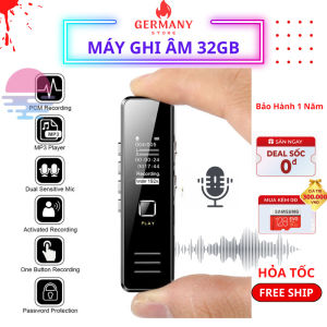 Máy ghi âm dung lượng 32 - 64 GB ghi âm trong lọc tiếng ồn tốtMáy thu âm mini nhỏ gọn chuyên nghiệp thông minh bh 1 năm