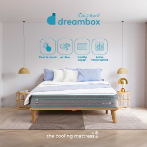 Quantum Dreambox Kasur Dingin Air-Cool 28cm / Cooling Mattress / Pocket Spring Bed Vakum