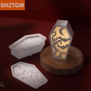 [COD] SHZTGM แม่พิมพ์ซิลิโคนเรซินฮาโลวีนกล่องเก็บของแม่พิมพ์หล่อสำหรับตกแต่งฮาโลวีน