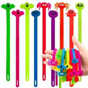 INK6755 TPR Stretchy String Fidgets Sensory Toys Squeeze Soft Halloween Stretchy String Funny Venting Toys Lala Le Bracelet Sensory Toy