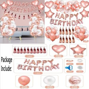 EmmAmy[SG Seller] Rose Gold Bride to be Miss to Mrs Balloon Set Bride Flower Shower Party Decoration Valentines gift