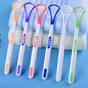 Roman Holiday Tongue Cleaner: Plastic & Stainless Steel Scrapers for Optimal Oral Hygiene