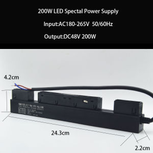 DC48V LED Driver For 20#Magnetic Track Light 100W 200W 220V Special Power Supply for Track Lighting