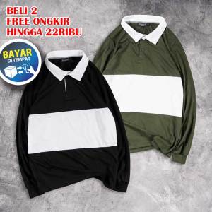 Kaos Rugby Lengan Panjang & Baju Rugby Polos Basic